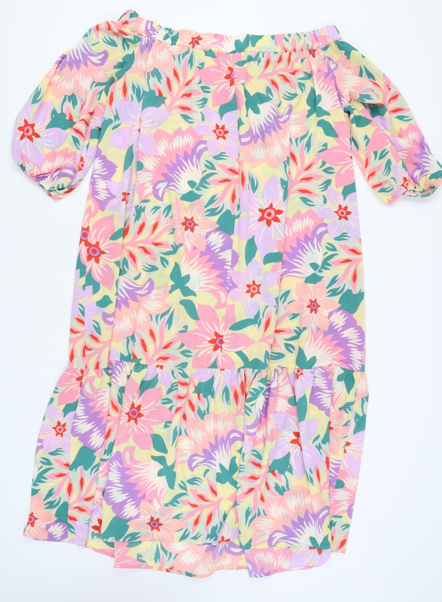 ASOS DESIGN Women's Multicoloured Plus Size Dress