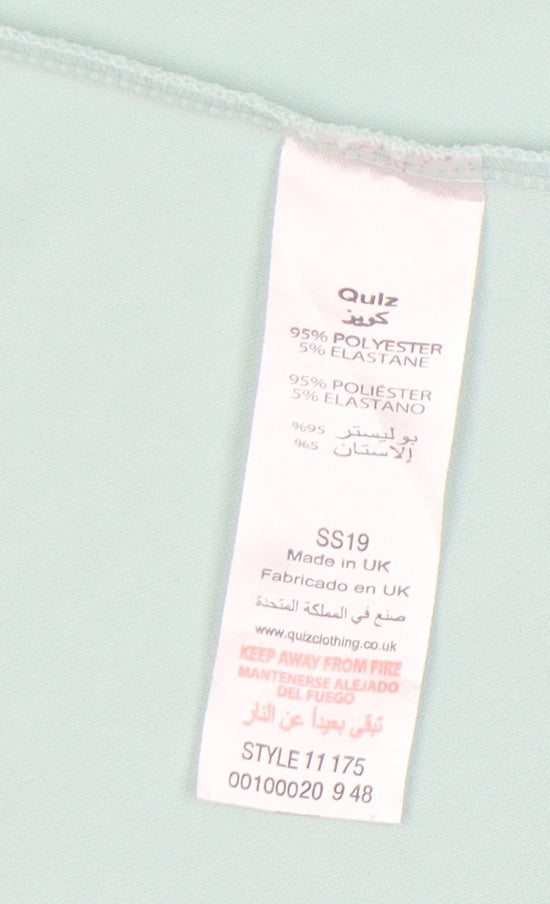 Quiz Women's Green Blazer Size 10