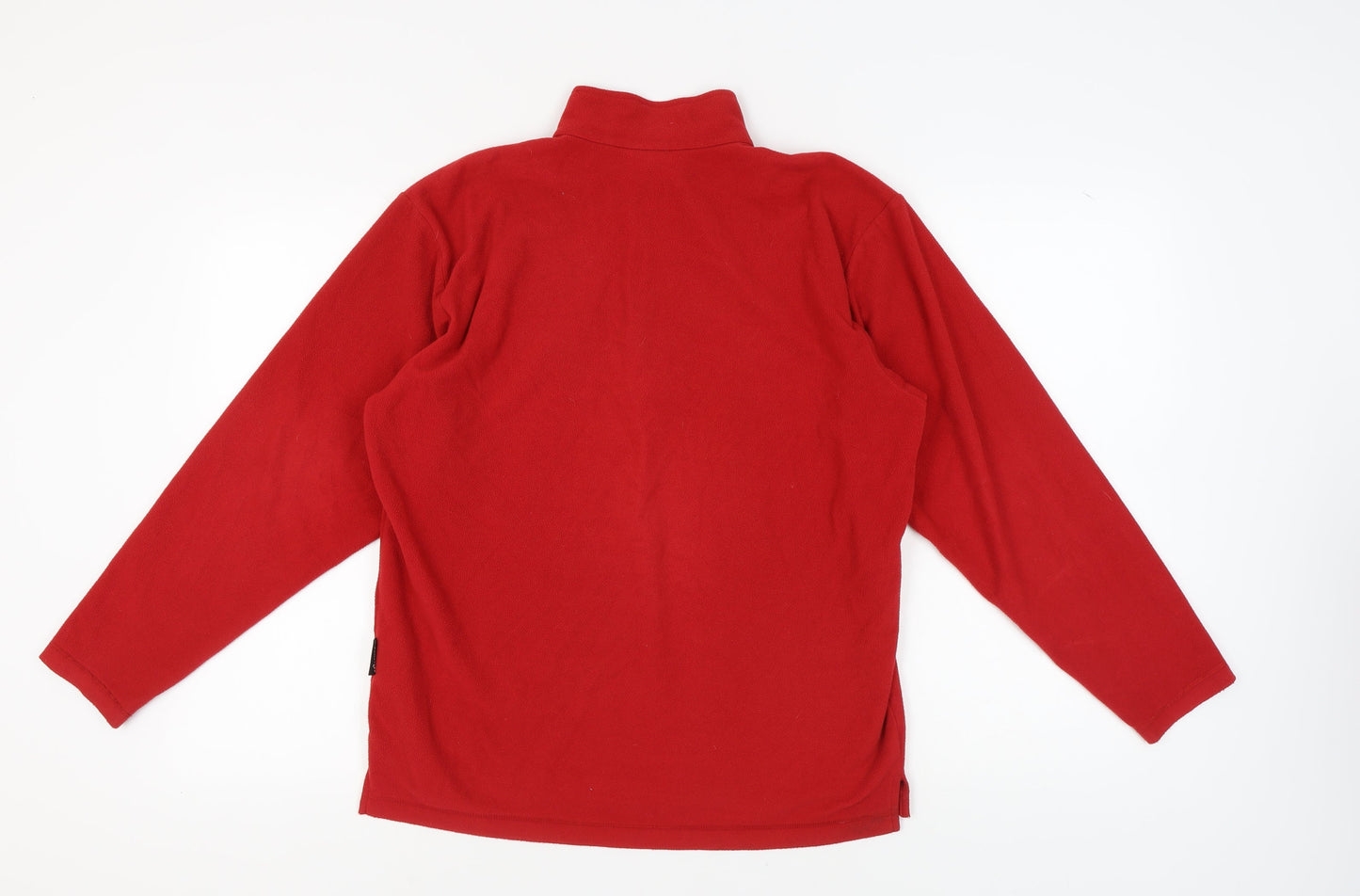 Mens UK Size S Jack Wolfskin Red 1/2 Zip Sweatshirt