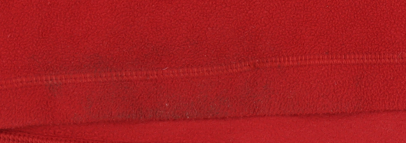 Mens UK Size S Jack Wolfskin Red 1/2 Zip Sweatshirt