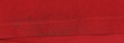 Mens UK Size S Jack Wolfskin Red 1/2 Zip Sweatshirt