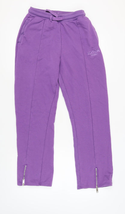 boohooMAN Men's Purple Jogger Trousers Size S