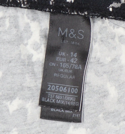 Womens UK Size 14 Marks and Spencer   Black Trousers
