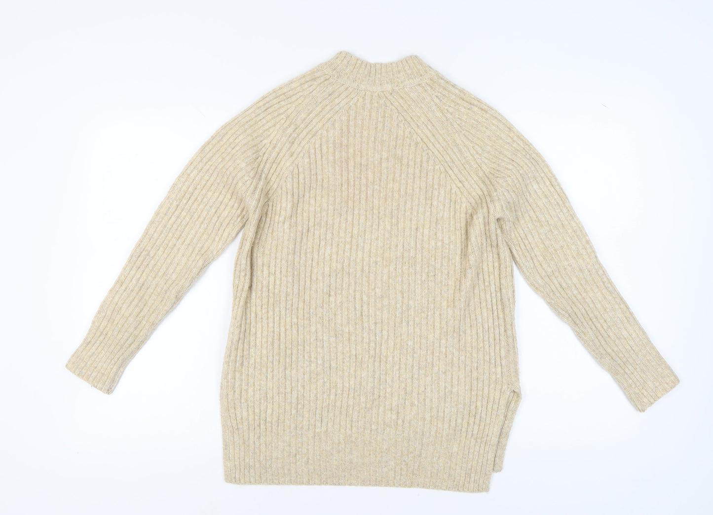 Womens UK Size XS Marks and Spencer Beige Pullover Jumper