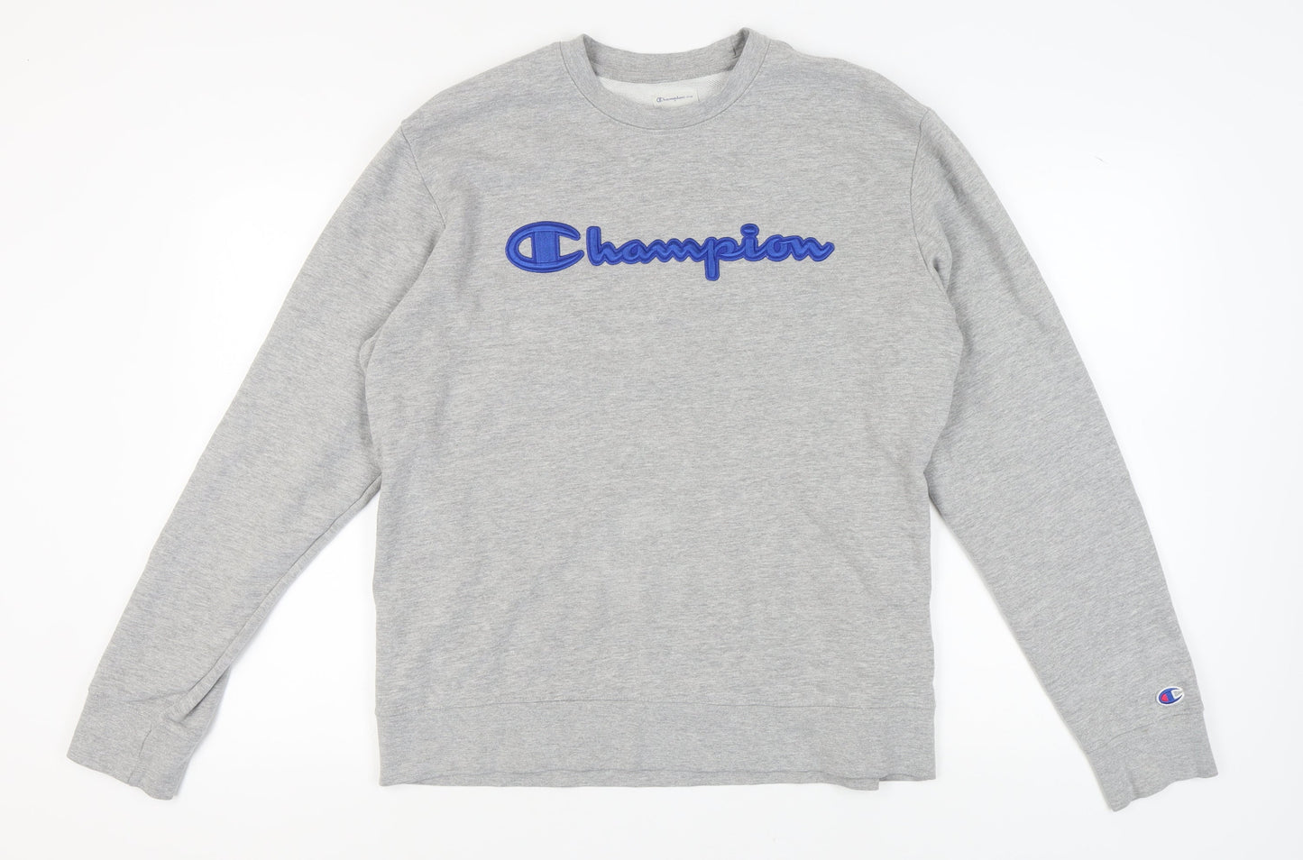 Mens UK Size L Champion Grey Pullover Sweatshirt
