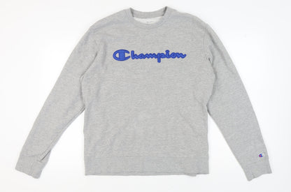 Mens UK Size L Champion Grey Pullover Sweatshirt