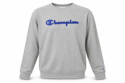 Mens UK Size L Champion Grey Pullover Sweatshirt