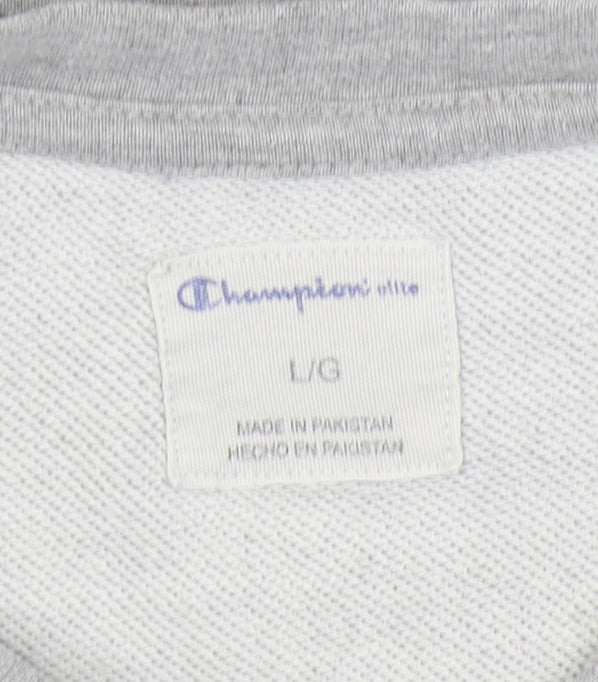 Mens UK Size L Champion Grey Pullover Sweatshirt