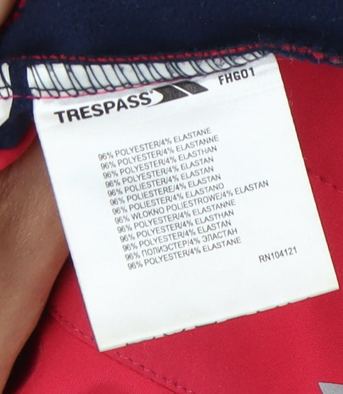 Trespass Girls Red Soft Shell Jacket 9-10 Years