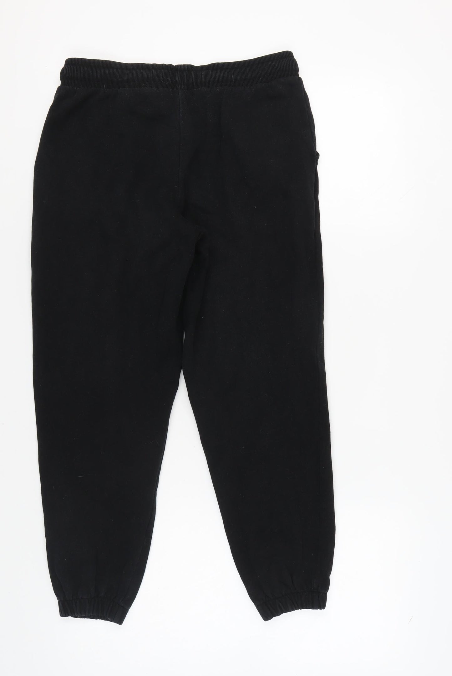 Womens UK Size 12 COLLUSION Regular Fit Jogger Black Trousers