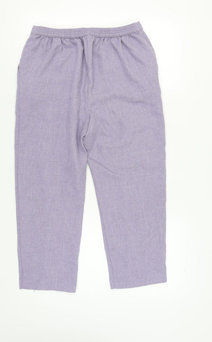Womens UK Size 14 Honor Millburn Regular Fit  Purple Trousers
