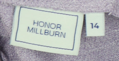 Womens UK Size 14 Honor Millburn Regular Fit  Purple Trousers