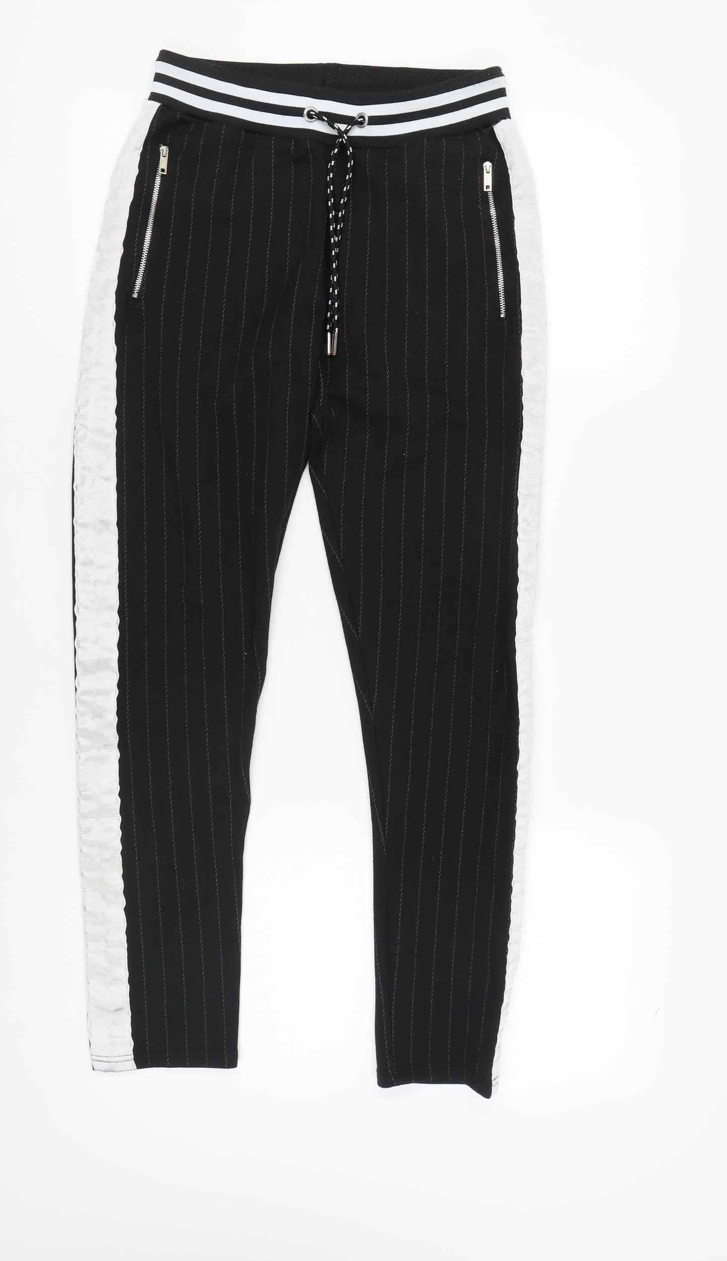 boohooMAN Black Stripe Jogger Trousers - Small