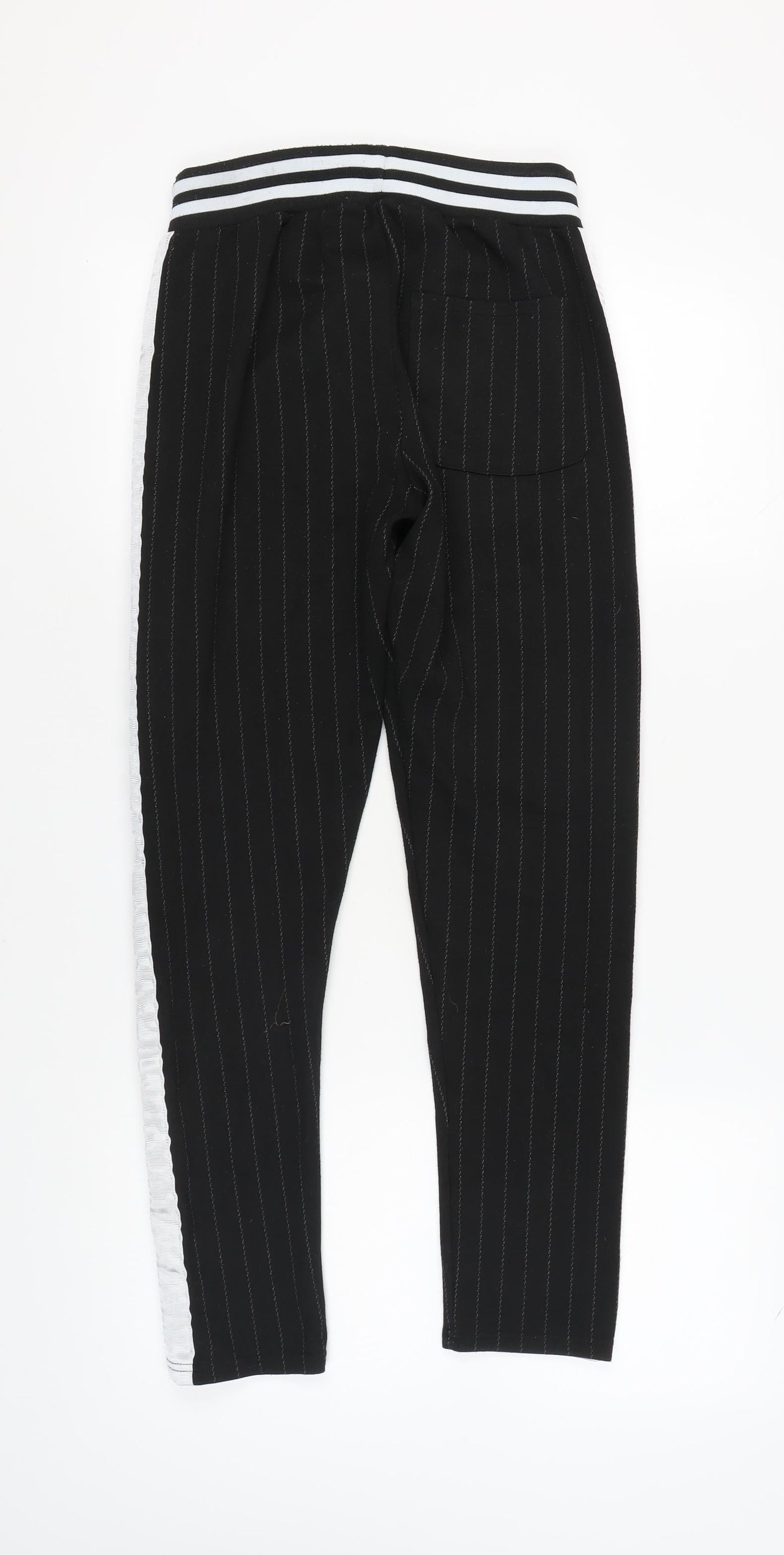 boohooMAN Black Stripe Jogger Trousers - Small
