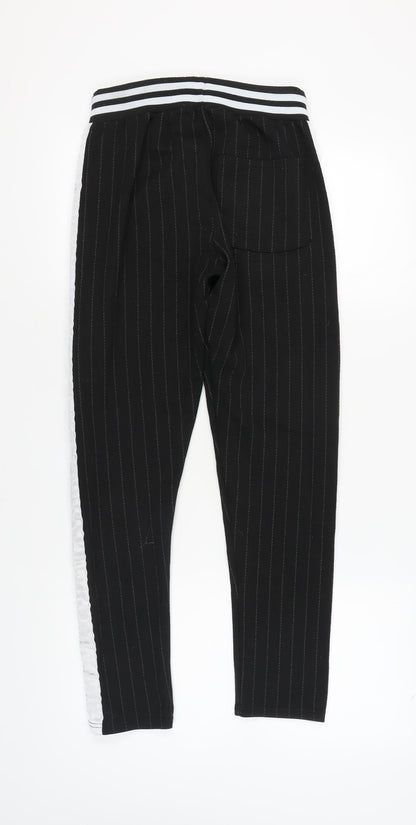 boohooMAN Black Stripe Jogger Trousers - Small