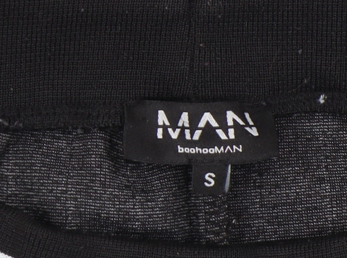 boohooMAN Black Stripe Jogger Trousers - Small