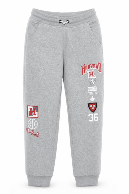 Harvard Girls Grey Jogger Trousers 10-11 Years