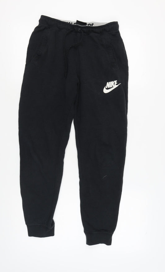 Nike Men's Black Jogger Trousers, Size S, Casual Sporty