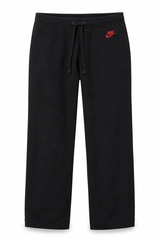 Front view of Nike Black unisex activewear trousers, size L, comfortable