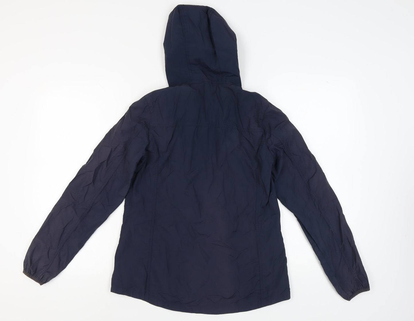 Womens UK Size 10 FatFace Blue Windbreaker Coat