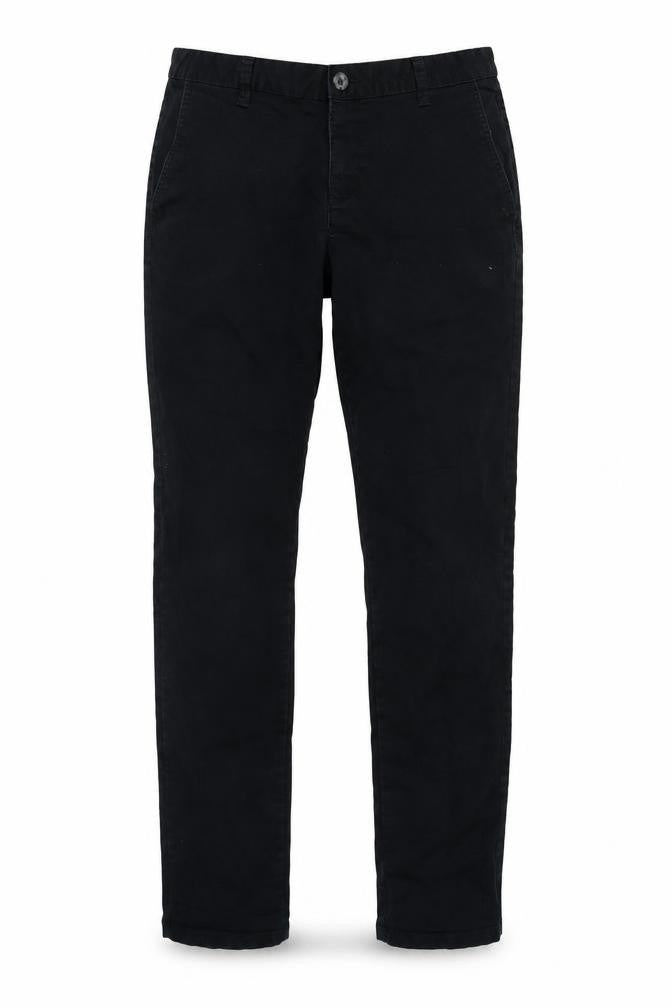 Mens UK Size 30 LC Waikiki Regular Fit Chino Black Trousers