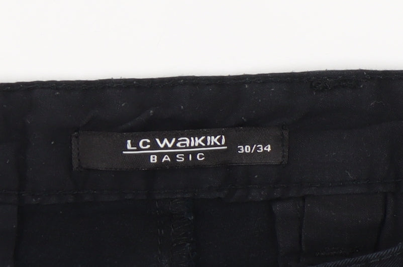 LC Waikiki Men's Black Chino Trousers 30