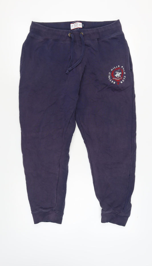 Mens UK Size L Beverly Hills Polo Club  Jogger Blue Trousers