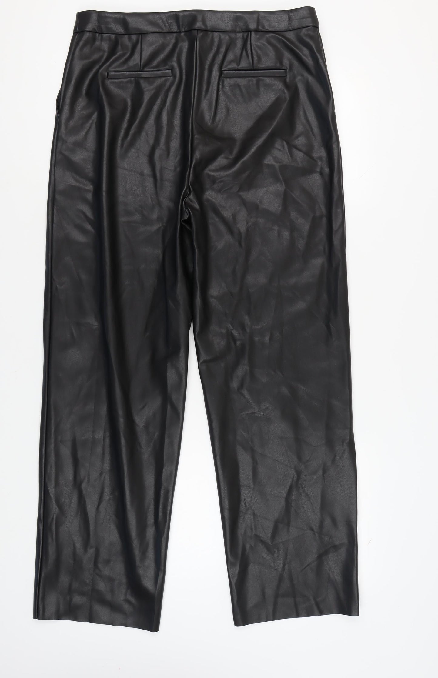 Womens UK Size 16 Marks and Spencer Regular Fit  Black Trousers
