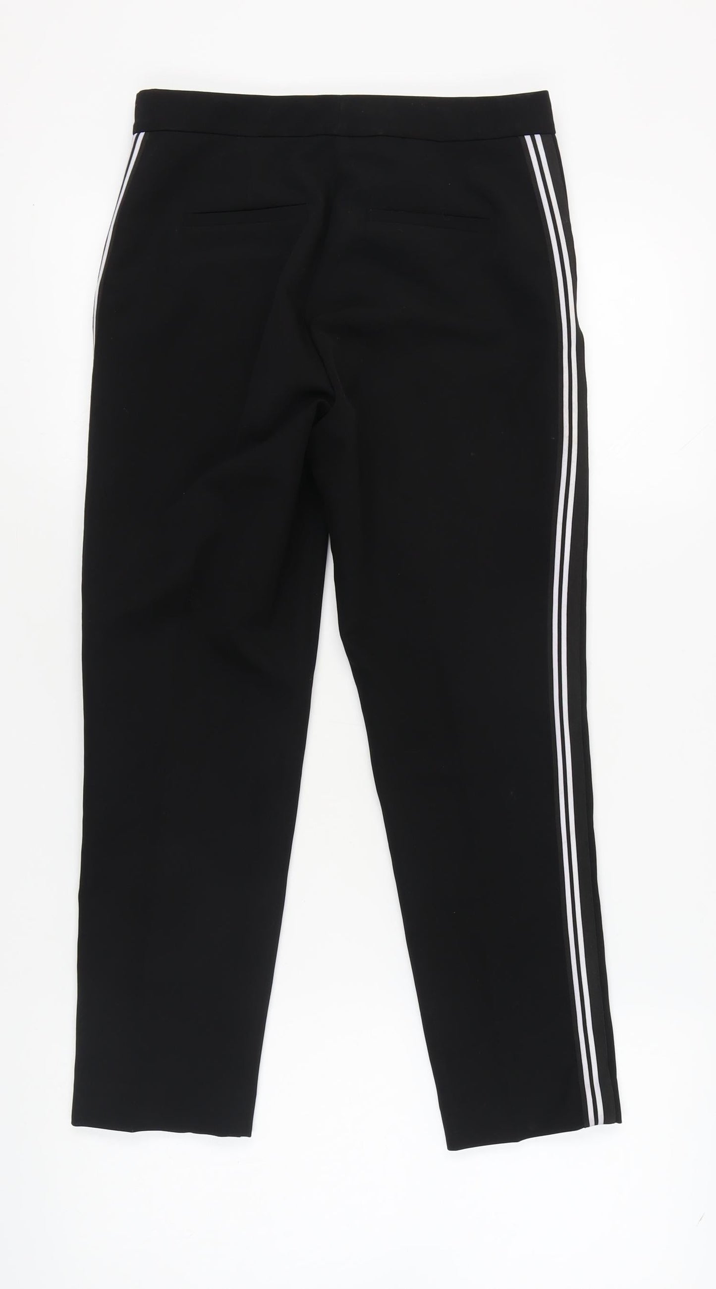 Womens UK Size 8 Marks and Spencer Regular Fit Casual Black Trousers