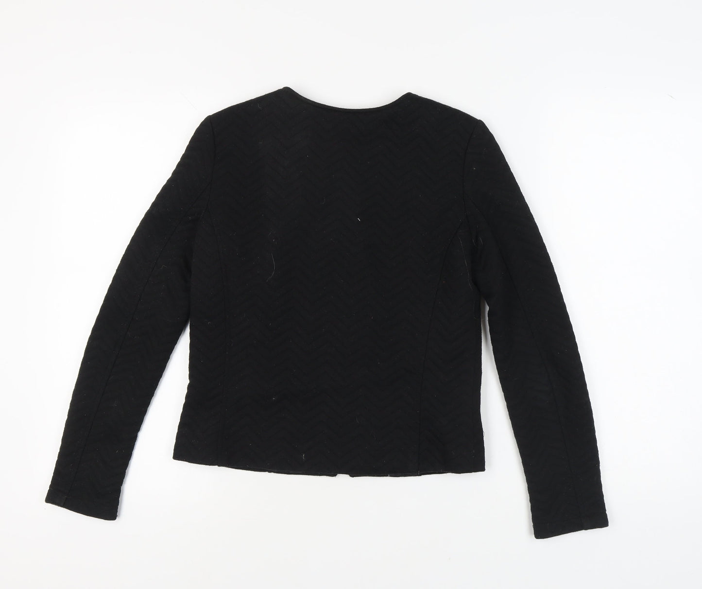 Womens UK Size 8 H&M Black Basic Jacket