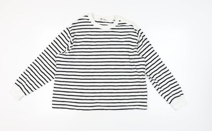 Womens UK Size L Marks and Spencer White Pullover Jumper