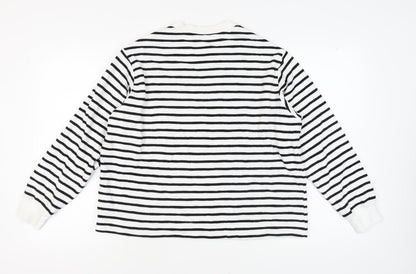 Womens UK Size L Marks and Spencer White Pullover Jumper