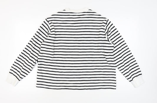 Womens UK Size L Marks and Spencer White Pullover Jumper