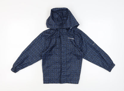 Trespass Boys Blue Rain Coat 5-6 Years Waterproof Windproof