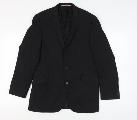 Mens UK Size 38 Ben Sherman Regular Black Suit Jacket