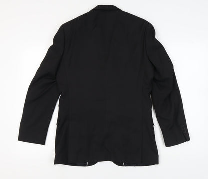 Mens UK Size 38 Ben Sherman Regular Black Suit Jacket