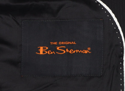 Mens UK Size 38 Ben Sherman Regular Black Suit Jacket