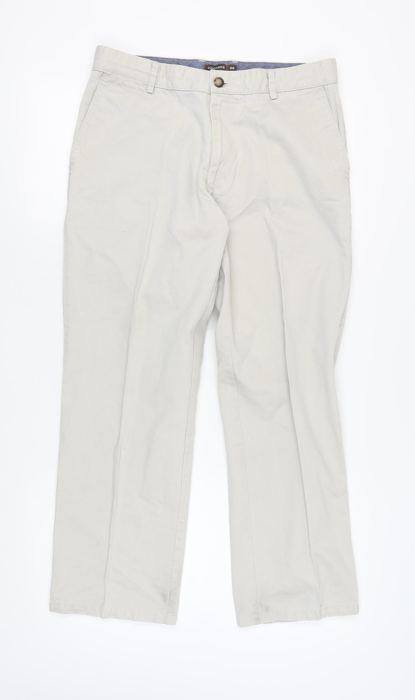 Dockers Men Beige Chino 34 Waist Trousers