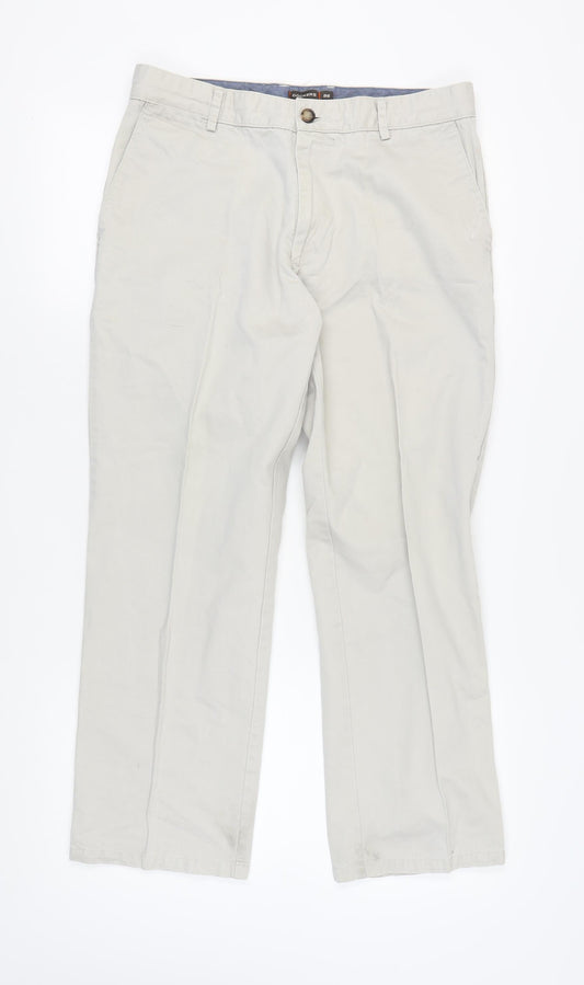 Dockers Men Beige Chino 34 Waist Trousers