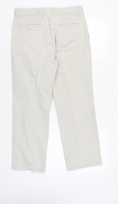 Dockers Men Beige Chino 34 Waist Trousers