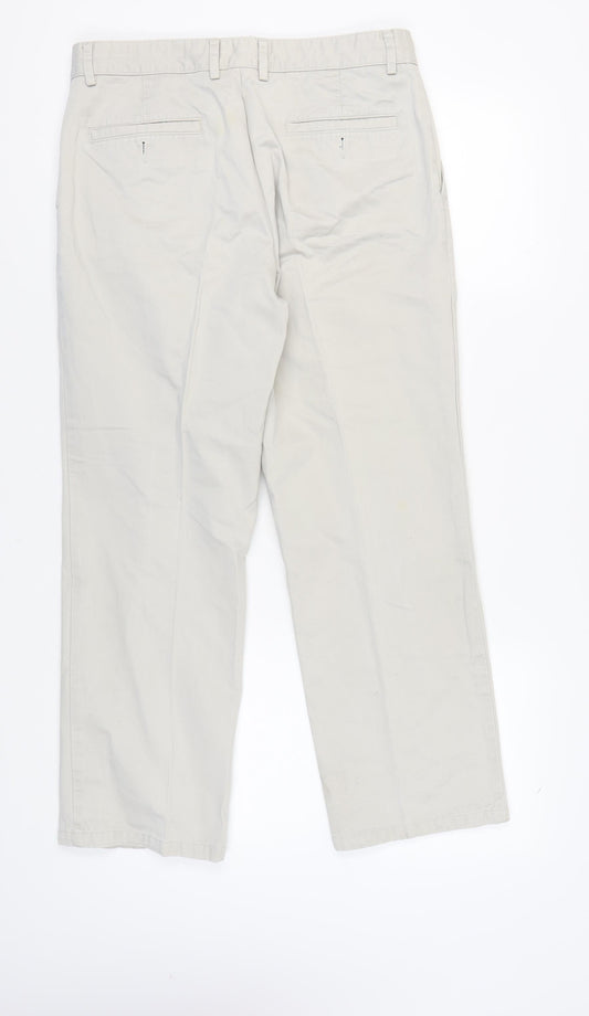 Dockers Men Beige Chino 34 Waist Trousers