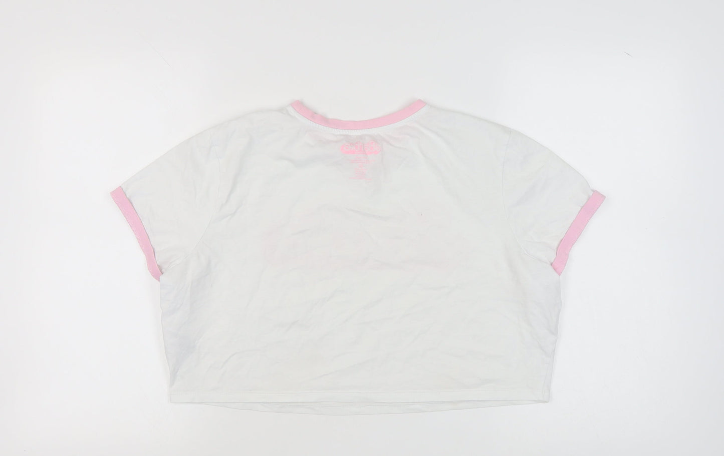 Barbie Women’s White Ringer T-Shirt Size XL