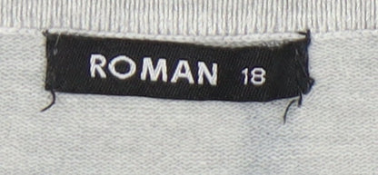 Womens UK Size 18 Roman Grey Pullover Jumper