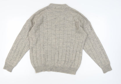 St. Michael Men's Beige Diamond Pullover Jumper, M