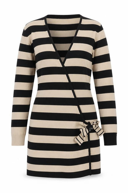 Womens UK Size S Morgan Black Wrap Jumper