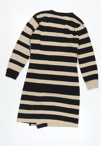 Womens UK Size S Morgan Black Wrap Jumper