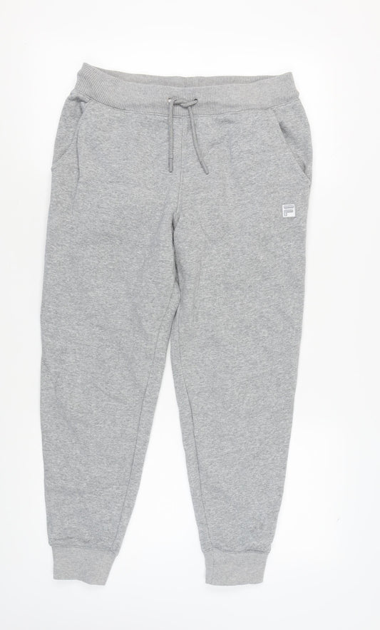 Fila Men's Grey Jogger Trousers, Size M