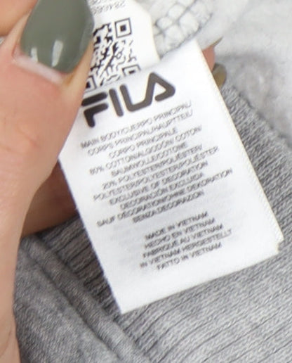 Fila Men's Grey Jogger Trousers, Size M