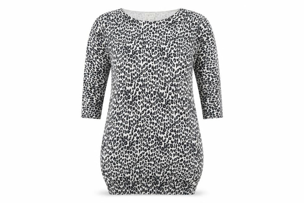 Next Women's Grey Animal Print Dress, Size 14