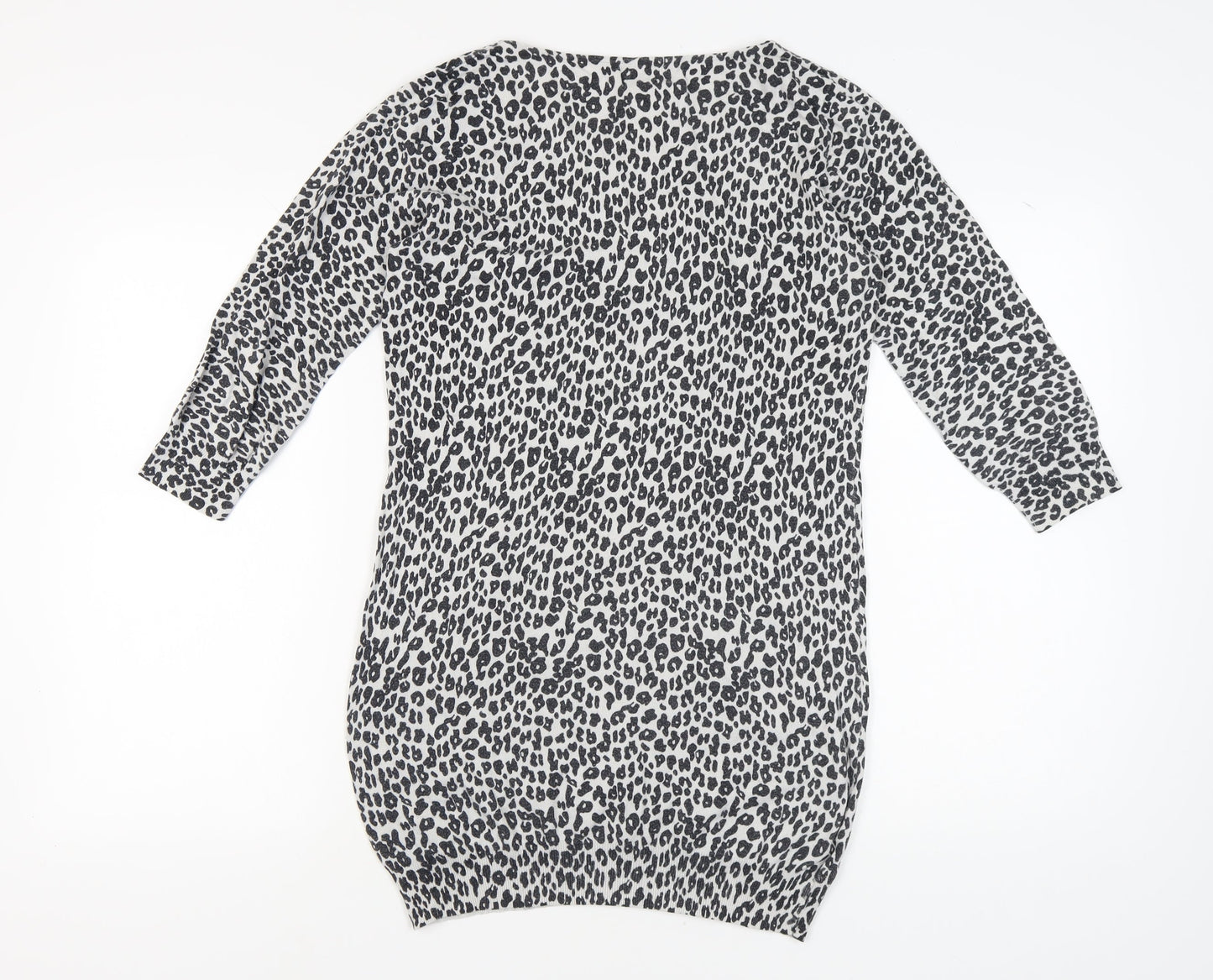 Next Women's Grey Animal Print Dress, Size 14